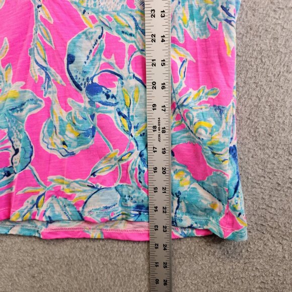 Lilly Pulitzer Top Womens S Essie Lobsters In Love Tropical Resort Cruise - Picture 7 of 12